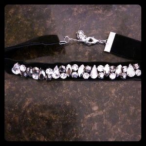 Choker collar rhinestone